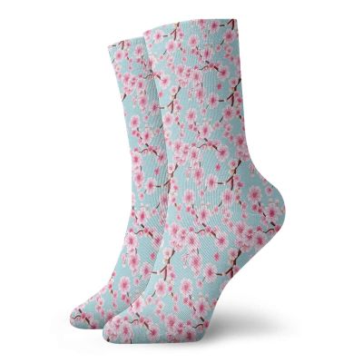 GULTMEE Funny Compression Socks Women and Men,Inspirational Seasonal Flower Garden Arrangement In Pastel Color,Best for Circulation,Running,Athletic,Nurse,Travel, -12 inch