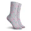 GULTMEE Funny Compression Socks Women and Men,Inspirational Seasonal Flower Garden Arrangement In Pastel Color,Best for Circulation,Running,Athletic,Nurse,Travel, -12 inch view 2