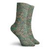 GULTMEE Fashion Compression Socks,Colorful Composition With Swirled Lines Abstract Hand Drawn Doodle Illustration,Performance Polyester Cushioned Athletic Crew Socks for Running,Athletic, -12 inch view 2