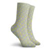 GULTMEE Fashion Compression Socks,Cute Cartoon Of Lovely Baby Chicken Petals Polka Dots,Performance Polyester Cushioned Athletic Crew Socks for Running,Athletic, -12 inch view 2