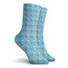 Funky Colorful Cushion Sport Socks,Nursery Themed Pattern Of Clouds And Flying Plane With Pilot,Athletic Cushioned Running Performance Crew Socks For Men/Women, -12 inch view 2