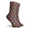 GULTMEE Funny Compression Socks Women and Men,Strawberry Figures With Flowers In Various Tones Cute Yummy Sweets Food Design,Best for Circulation,Running,Athletic,Nurse,Travel, -12 inch view 2