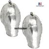 Nautical-Mart Medieval German Gothic Armor Pauldron Set Silver (18 Gauge) view 2