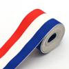 1.5'' Blue Red White Strapped Webbing Polyester Webbing Belt Bag Purse Strap Dog Collar Webbing Key Fob Hardware DIY Making by The Yards (1 Yard) view 1