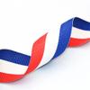 1.5'' Blue Red White Strapped Webbing Polyester Webbing Belt Bag Purse Strap Dog Collar Webbing Key Fob Hardware DIY Making by The Yards (1 Yard) view 3