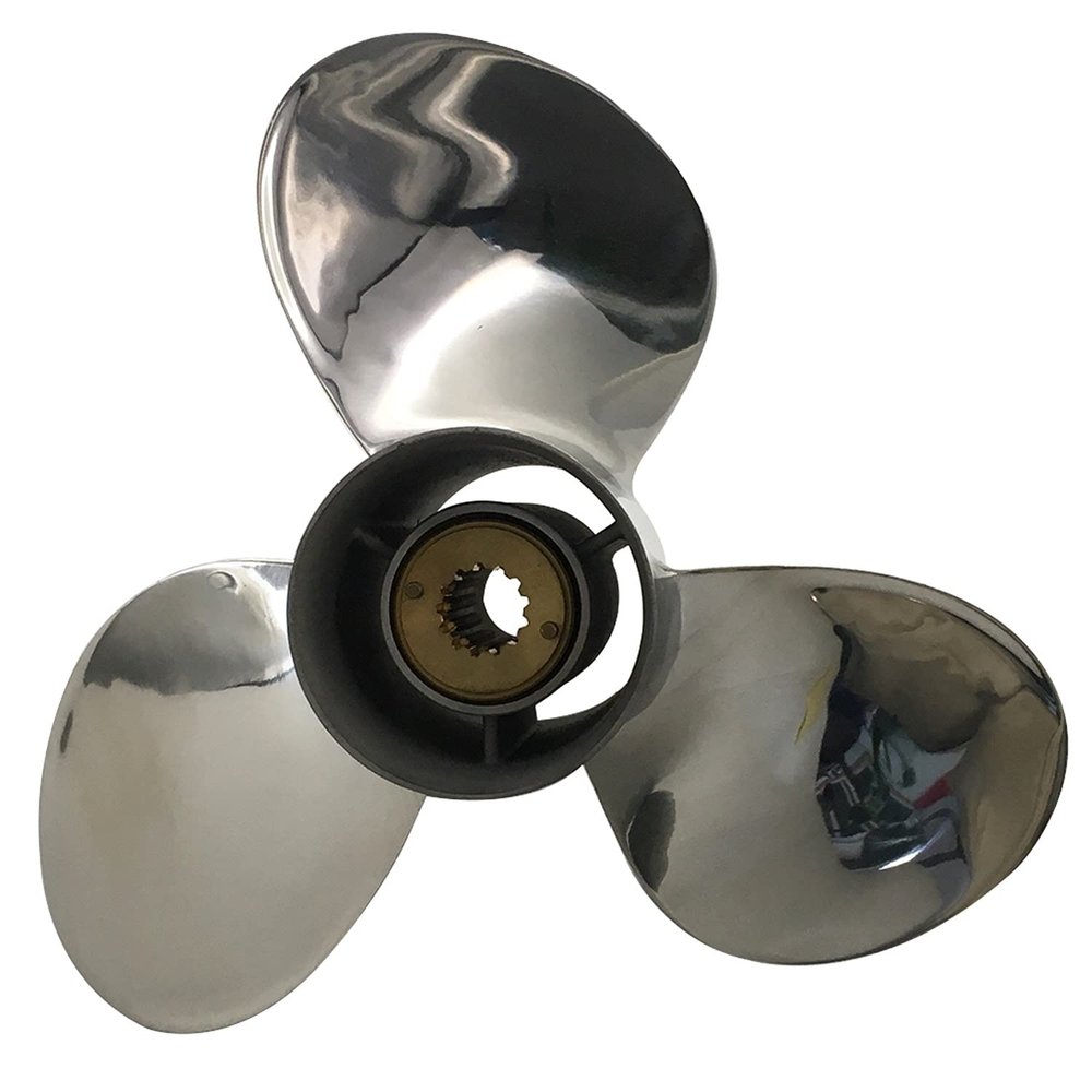 CAPTAIN Propeller 11 1/8x14 Fit Mercury Outboard Engine 25hp 30hp 35hp 40hp 45hp 48hp 50hp 55hp 60hp 70hp 75hp 13 Tooth Spline Steel Stainless