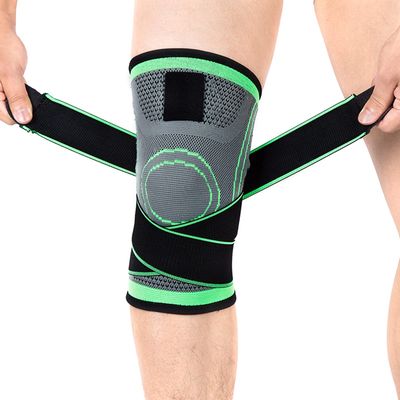 VALINK Knee Compression Sleeve - Knitting Knee Pad Sports Compressive Knee Protector Antislip Running Leg Sleeve for Summer Outdoor Climbing