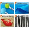 YUEWO 10x10FT Portable Family Beach Tent Sunshade Pop Up Sun Shelter 2 Poles for Beach Camping Fishing Backyard Picnic and Outdoors (Blue,7 x 7 FT) view 4
