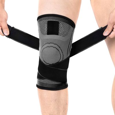 VALINK Knee Compression Sleeve - Knitting Knee Pad Sports Compressive Knee Protector Antislip Running Leg Sleeve for Summer Outdoor Climbing
