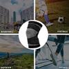 VALINK Knee Compression Sleeve - Knitting Knee Pad Sports Compressive Knee Protector Antislip Running Leg Sleeve for Summer Outdoor Climbing view 3