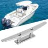 Akozon Dock Cleat, 10in Marine Boat Mooring Boat Cleat Dock Rope Cleat Open Base Stainless Steel Heavy Duty Boat Dock Cleats view 3