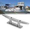 Akozon Dock Cleat, 6in Heavyduty Stainless Steel Boat Cleat Dock Rope Cleat Open Base for Marine Boat Mooring view 3