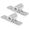 Akozon Oarlock Socket, 2Pcs 1/2in / 1.27cm 316 Stainless Steel Side Mounted Mirror Polish Finish Oarlock Rowlock Socket for 1/2" Shank Top Mount view 1
