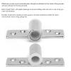 Akozon Oarlock Socket, 2Pcs 1/2in / 1.27cm 316 Stainless Steel Side Mounted Mirror Polish Finish Oarlock Rowlock Socket for 1/2" Shank Top Mount view 3