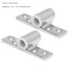 Akozon Oarlock Socket, 2Pcs 1/2in / 1.27cm 316 Stainless Steel Side Mounted Mirror Polish Finish Oarlock Rowlock Socket for 1/2" Shank Top Mount view 4
