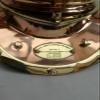 Copper Brass Designer Diving Divers~ Helmet Clock W/ Wooden Base Gift. view 2