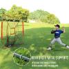BaseGoal 7'7' Baseball Softball Practice Net,Baseball Backstop,for Hitting Pitching Batting Catching with Bow Frame,Bonus Strike Zone (Red) view 3