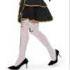 LABANCA Women Girls 4 Pairs Halloween Stockings Thigh High Festival Cosplay Socks Gothic Cross Set Knee High Stockings, 2 Black + 2 White view 4
