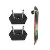 Hikeen 2 Packs Skateboard Wall Mount Skateboard Hanger for Skateboard Deck Display and Storage view 1