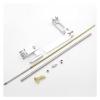 Prop Steering Rudder 4.76mm 3/16" Boat Drive Shaft + Shaft Strut + Water Pick Up Rudder+ 40mm Propeller for RC Boat Speed Racing Hydroplane to Ensure That The Shaft Works smoothly and stably view 2