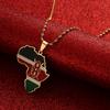 Africa Map Pendant Necklaces African of Maps Jewelry Charms Gold Color Africa Map Neckalce (Kenya Gold) view 2