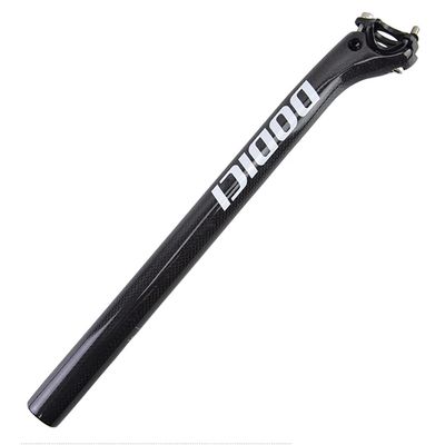 clhjinruoliu Full Carbon Fiber Bicycle Seatpost 350/400Mm Adjustable Offset Seatpost Mountain Bike Seat Post for MTB Road Bike BMX,Black,31.6x350MM