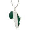 Africa Map Pendant Necklaces African of Maps Jewelry Charms Gold Color Africa Map Neckalce (Nigeria Silver) view 1