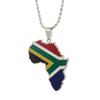 Africa Map Pendant Necklaces African of Maps Jewelry Charms Gold Color Africa Map Neckalce (South Africa Silver) view 1