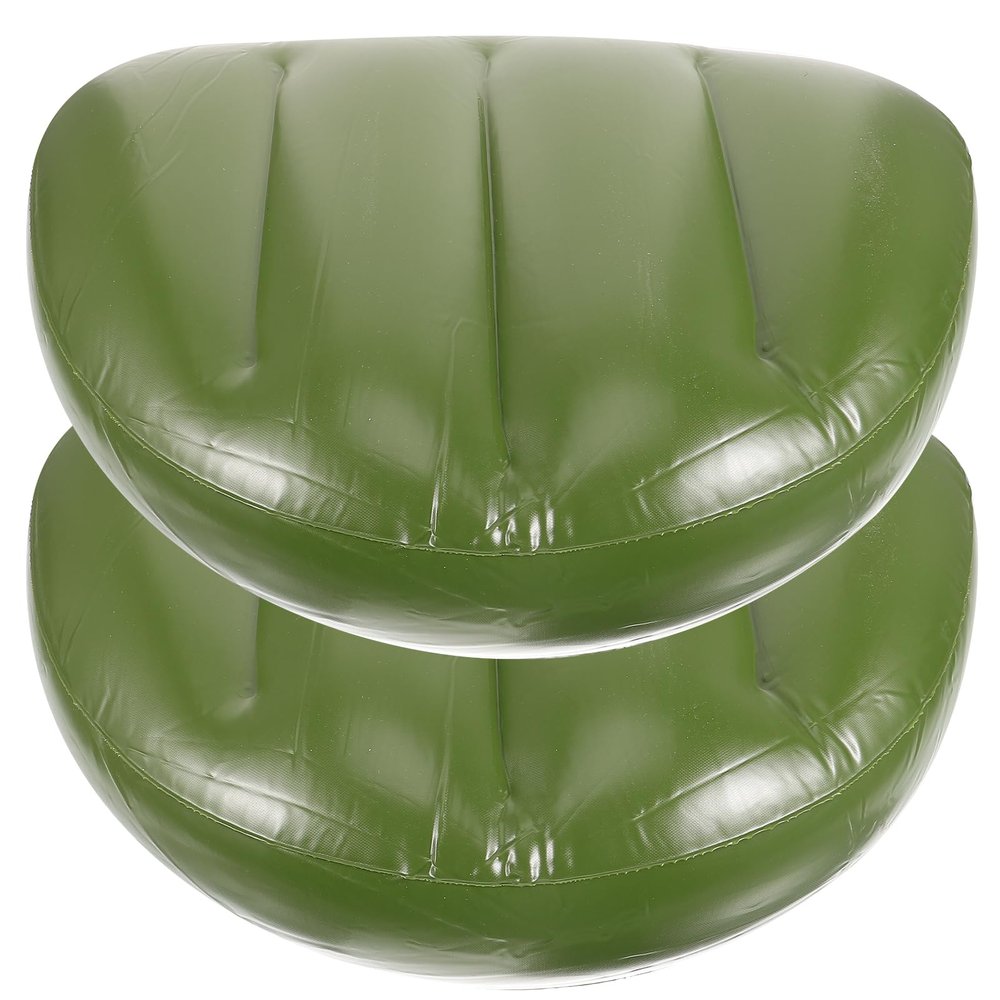 VOSAREA 2pcs Inflatable Seat Kayak Foldable PVC Fishing Seat Pad Waterproof Cushion for Camping Fishing Rowing Outdoor