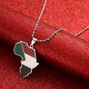 Africa Map Pendant Necklaces African of Maps Jewelry Charms Gold Color Africa Map Neckalce (Sudan Silver) view 2