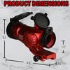 Tactical Scope Reflex Stinger 4 MOA Red - Green Dot Sight with Picatinny Mount (Red) view 2