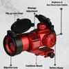 Tactical Scope Reflex Stinger 4 MOA Red - Green Dot Sight with Picatinny Mount (Red) view 4