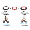 Bike Headset Bearing Kit, Sealed Cartridge for Durability and Smooth Operation Headset Bearings 44mm 55mm Tapered Straight Fork for Mountain Bikers view 3
