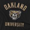 Oakland University Official Golden Grizzlies Logo Unisex Adult T-Shirt, Black, 4X-Large view 2