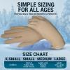Kami-So Figure Skating Gloves | Ice Skating Accessories | Gel Wrist Protection | Thermal Padded Wear | Skate Accessories & Outfit for Practice, Nude Gloves | Beige | Extra Small Waterproof view 4