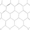 Pevo Sports 6.5x12 Hexagonal Soccer Goal Net - 4mm Hex HTPP - Heavy Duty - 6.5' x 12' x 3' x 6', White view 1