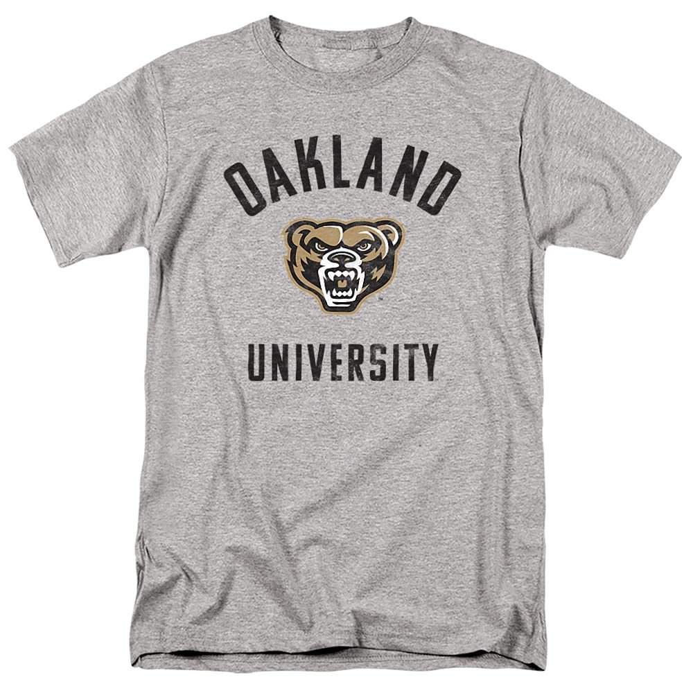 Oakland University Official Golden Grizzlies Logo Unisex Adult T-Shirt, Golden Grizzlies Logo, 4X-Large