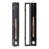 HOROW Baseball Bat Display Case - Baseball Bat Wall Mount Wooden Frame with Acrylic Transparent Door Holder Rack Cabinet Wall Mounted Shadow Box Vertical or Horizontal, w/98% UV Protection-Lock view 1