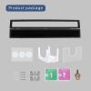 HOROW Baseball Bat Display Case - Baseball Bat Wall Mount Wooden Frame with Acrylic Transparent Door Holder Rack Cabinet Wall Mounted Shadow Box Vertical or Horizontal, w/98% UV Protection-Lock view 4