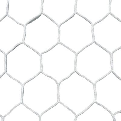 PEVO Sports 8x24 Hexagonal Soccer Goal Net - 4mm Hex Knotless HTPP - Heavy Duty - 8' x 24' x 3' x 8'