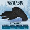 Kami-So Figure Skating Rhinestone Gloves for Competition & Practice | Skate Gloves with Gel Wrist Support, Crystals | Figure Skating Accessories, Padded Thermal Wear | Black | Large Waterproof view 4
