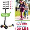 Scooters for Kids 3 Wheel Kick Scooter for Toddlers Girls & Boys, 4 Adjustable Height, Lean to Steer, Extra-Wide Deck, Light Up Wheels for Children from 3 to 14 Years Old (Pop Graffiti 2) view 4