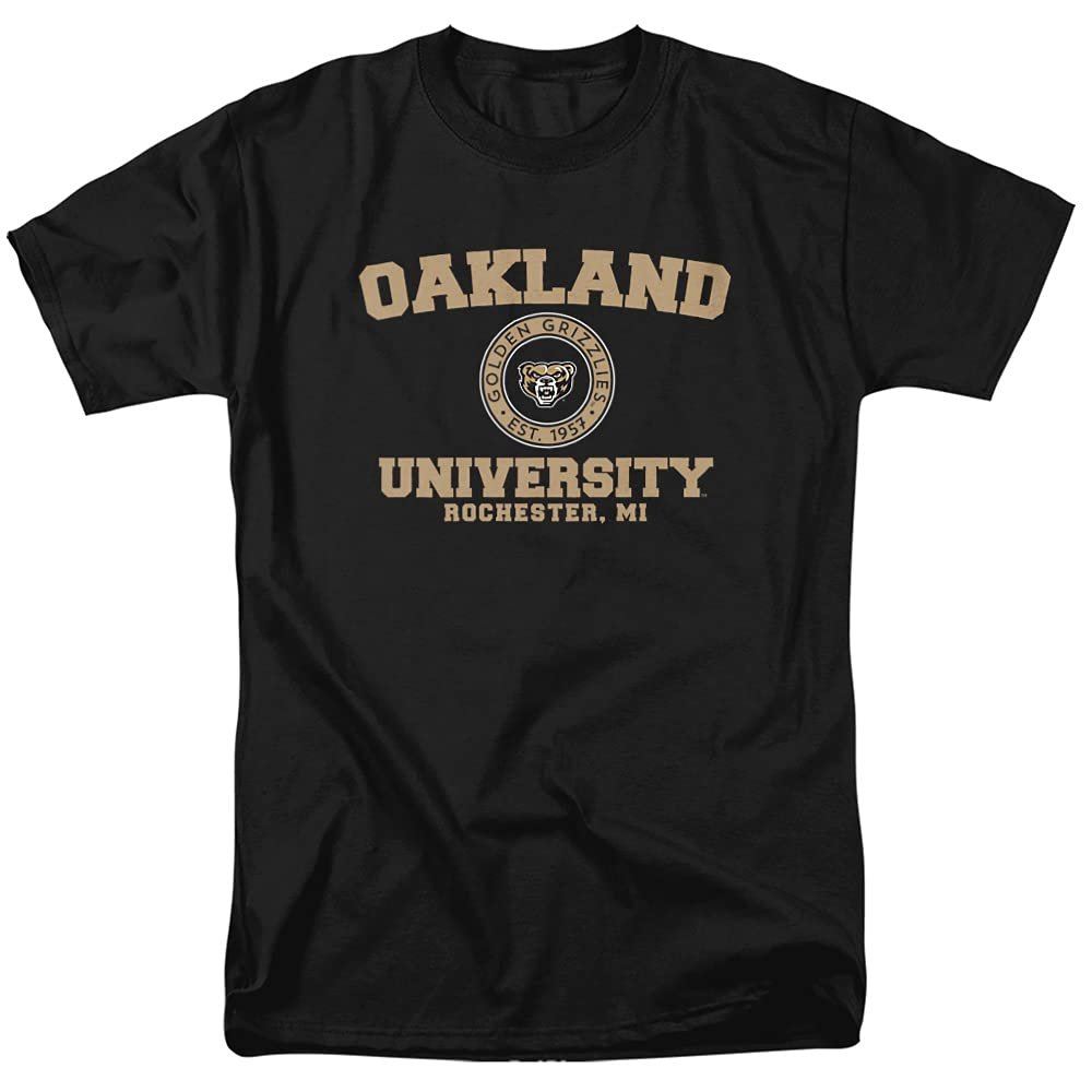 Oakland University Official Circle Logo Unisex Adult T-Shirt, Circle Logo, 4X-Large