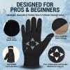 Kami-So Figure Skating Gloves for Competition | Ice Skating Gloves | Gel Wrist Support | Padded Thermal Wear | Figure Skate Practice Gear and Accessories | Black | Extra Small Waterproof view 3