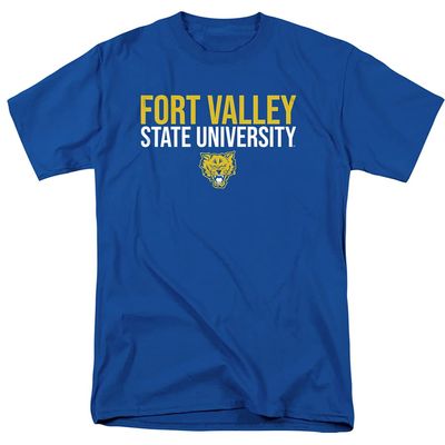 Fort Valley State University Official Stacked Unisex Adult T-Shirt, Stacked, 4X-Large