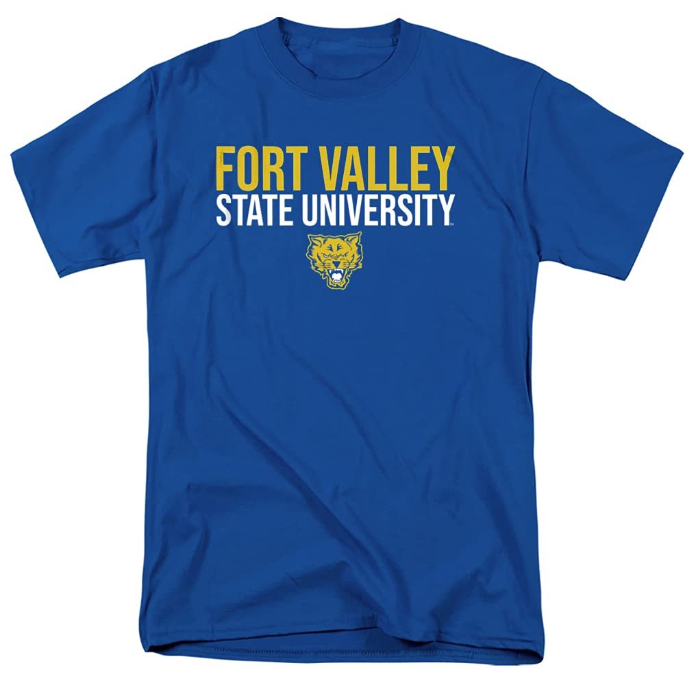 Fort Valley State University Official Stacked Unisex Adult T-Shirt, Stacked, 4X-Large