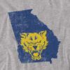Fort Valley State University Official State Shape Unisex Adult T-Shirt, State Shape, 4X-Large view 2