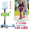 Scooters for Kids 3 Wheel Kick Scooter for Toddlers Girls & Boys, 4 Adjustable Height, Lean to Steer, Extra-Wide Deck, Light Up Wheels for Children from 3 to 14 Years Old view 4