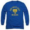 Fort Valley State University Official One Color Wildcats Logo Unisex Adult Long-Sleeve T Shirt,Royal Blue, Medium view 1