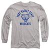 Fort Valley State University Official One Color Wildcats Logo Unisex Adult Long-Sleeve T Shirt,Athletic Heather, X-Large view 1